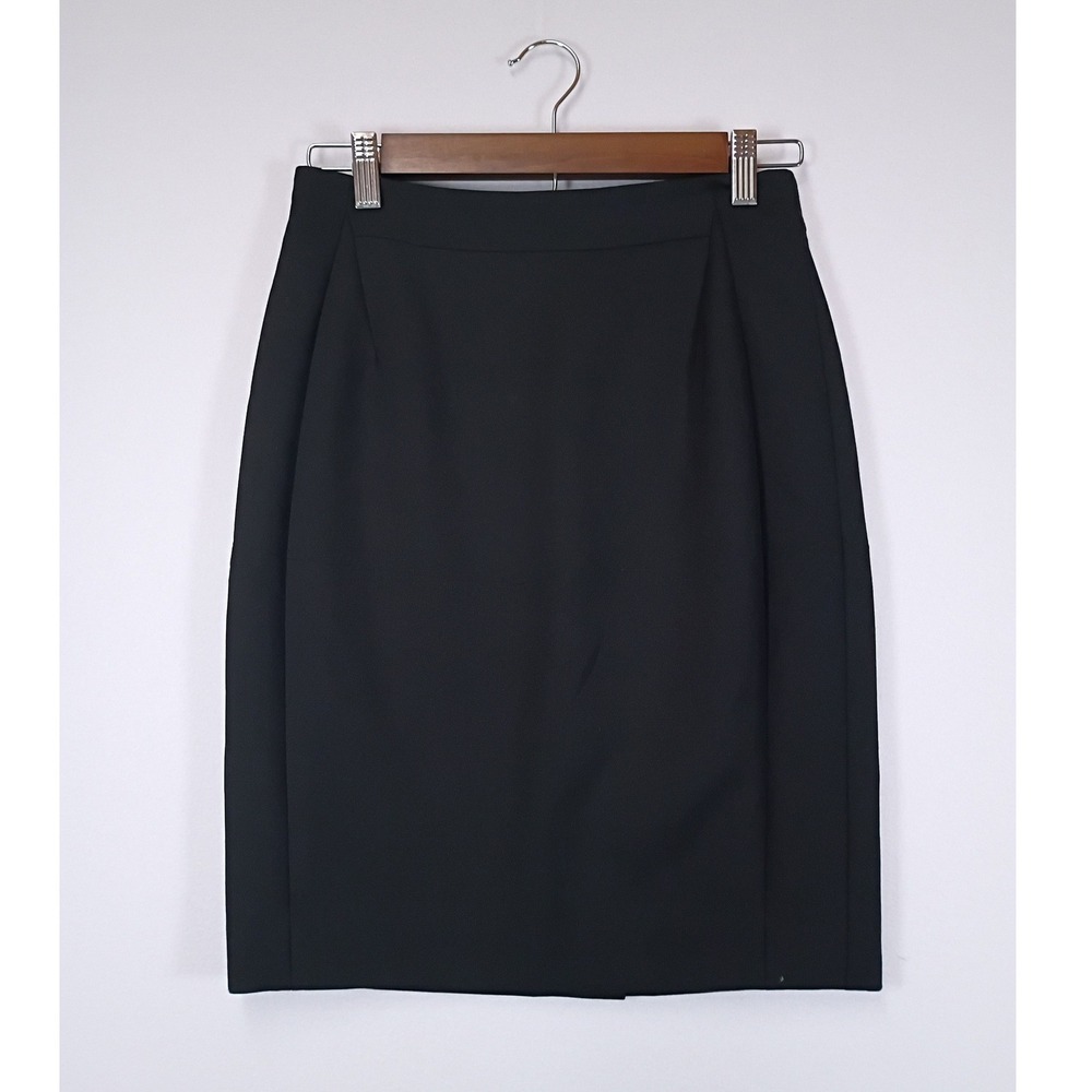 Professional Ann Taylor Women 0P Black Petite Pencil Skirt Business Career 20.5"